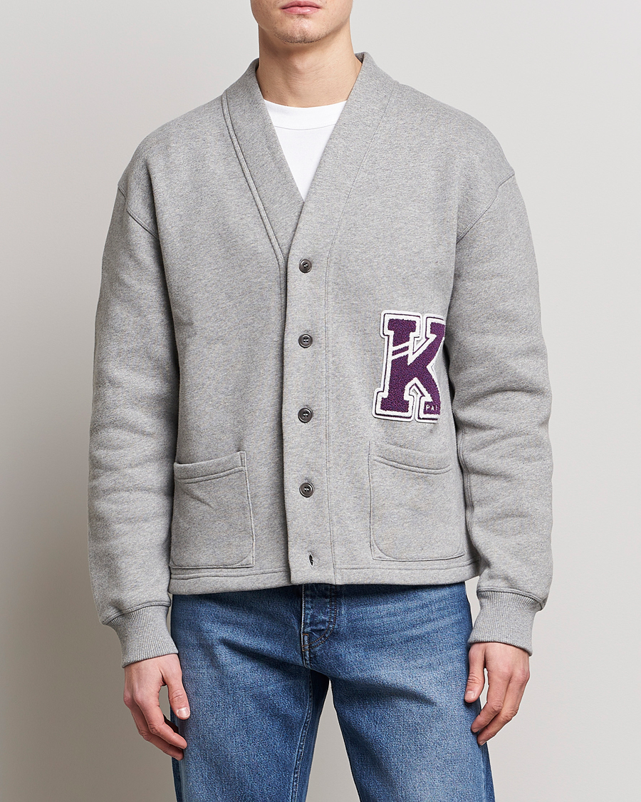 Herre | Trøjer | KENZO | College Varsity Cardigan Pearl Grey