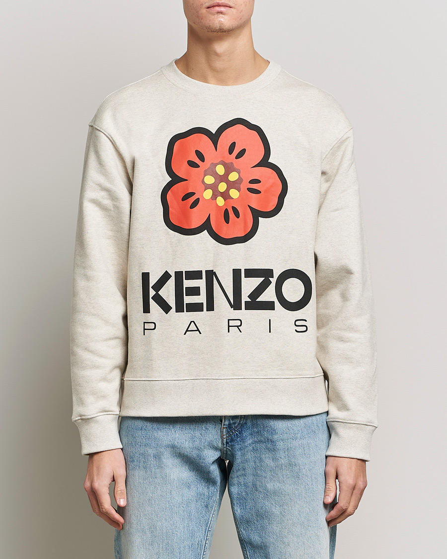 Herre | Grå sweatshirts | KENZO | Boke Flower Sweatshirt Pale Grey