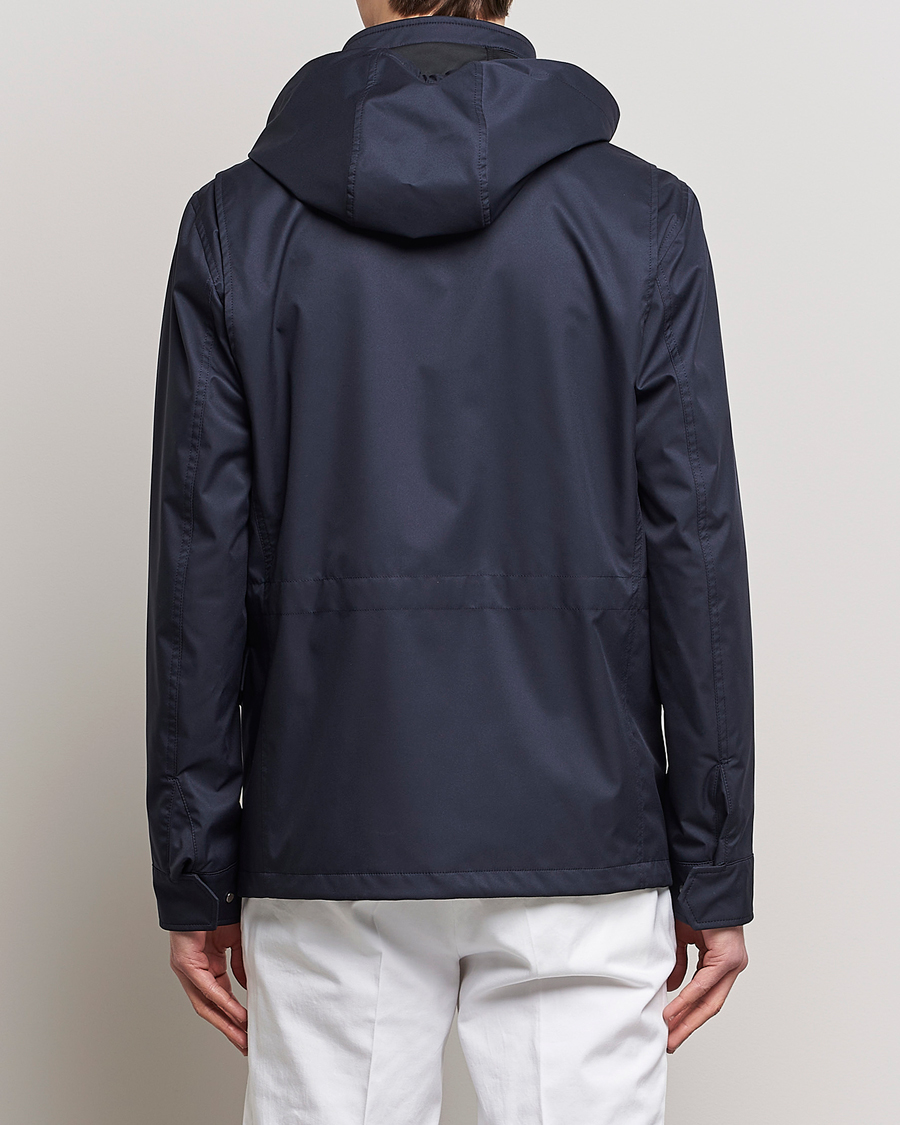Herre | Jakker | Kiton | Nylon Field Jacket Navy