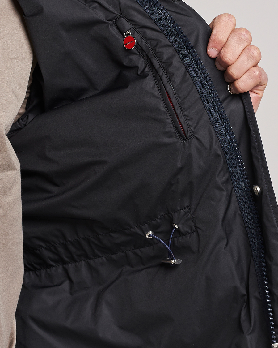 Herre | Jakker | Kiton | Nylon Field Jacket Navy