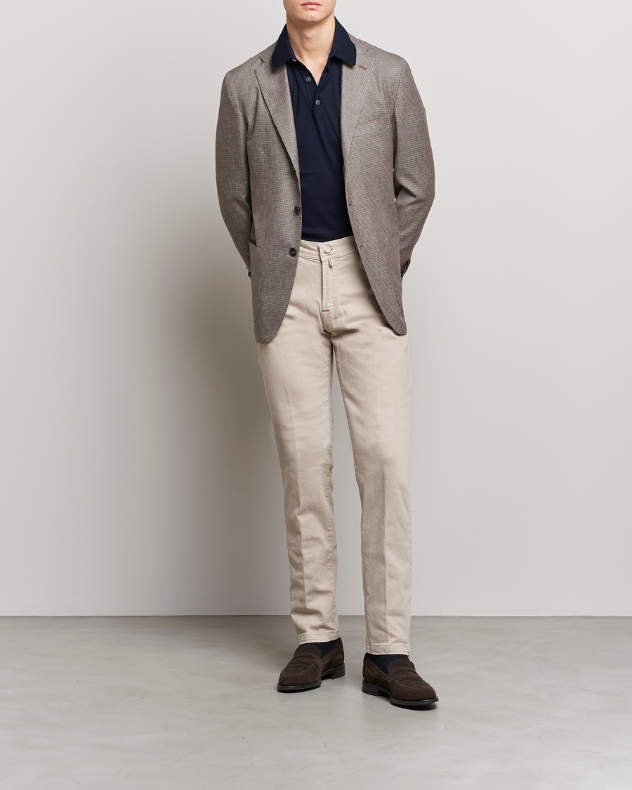 Herre | Blazere & jakker | Kiton | Wool Houndstooth Blazer Beige