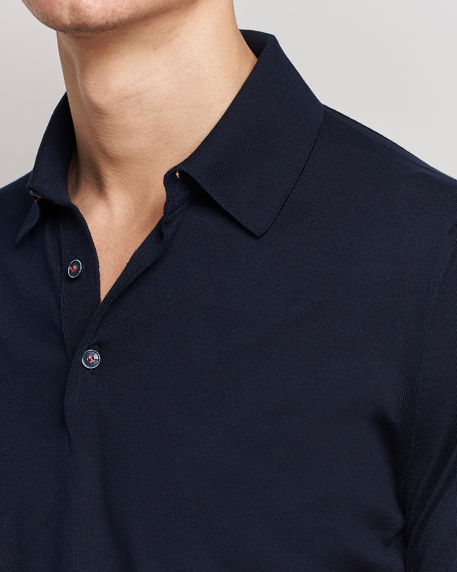 Herre | Polotrøjer | Kiton | Sea Island Cotton Polo Navy