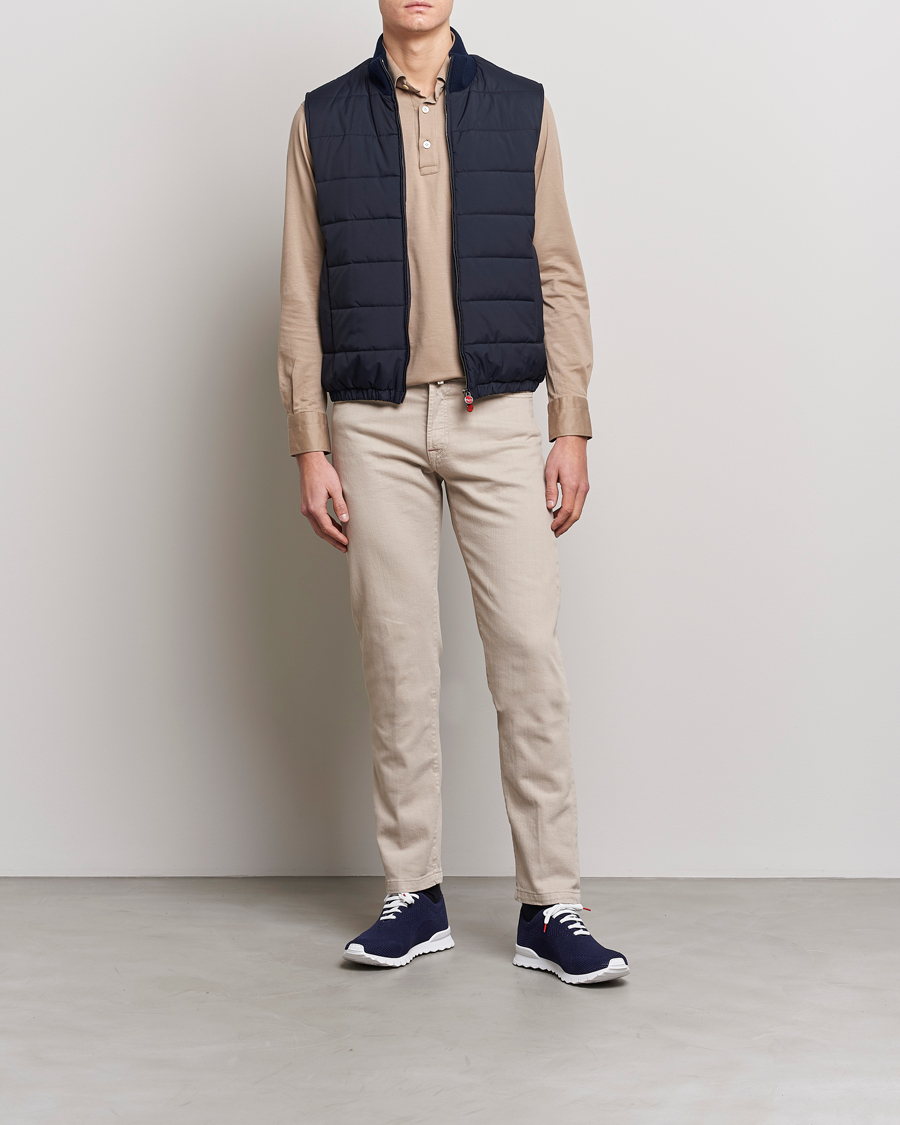 Herre | Bukser | Kiton | Kurabo 5-Pocket Pants Light Beige