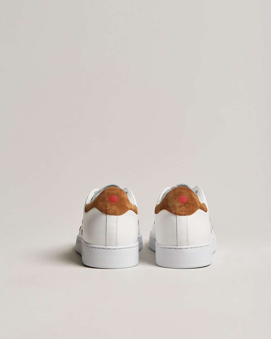 Herre | Kiton Plain Sneakers White Calf | Kiton | Plain Sneakers White Calf