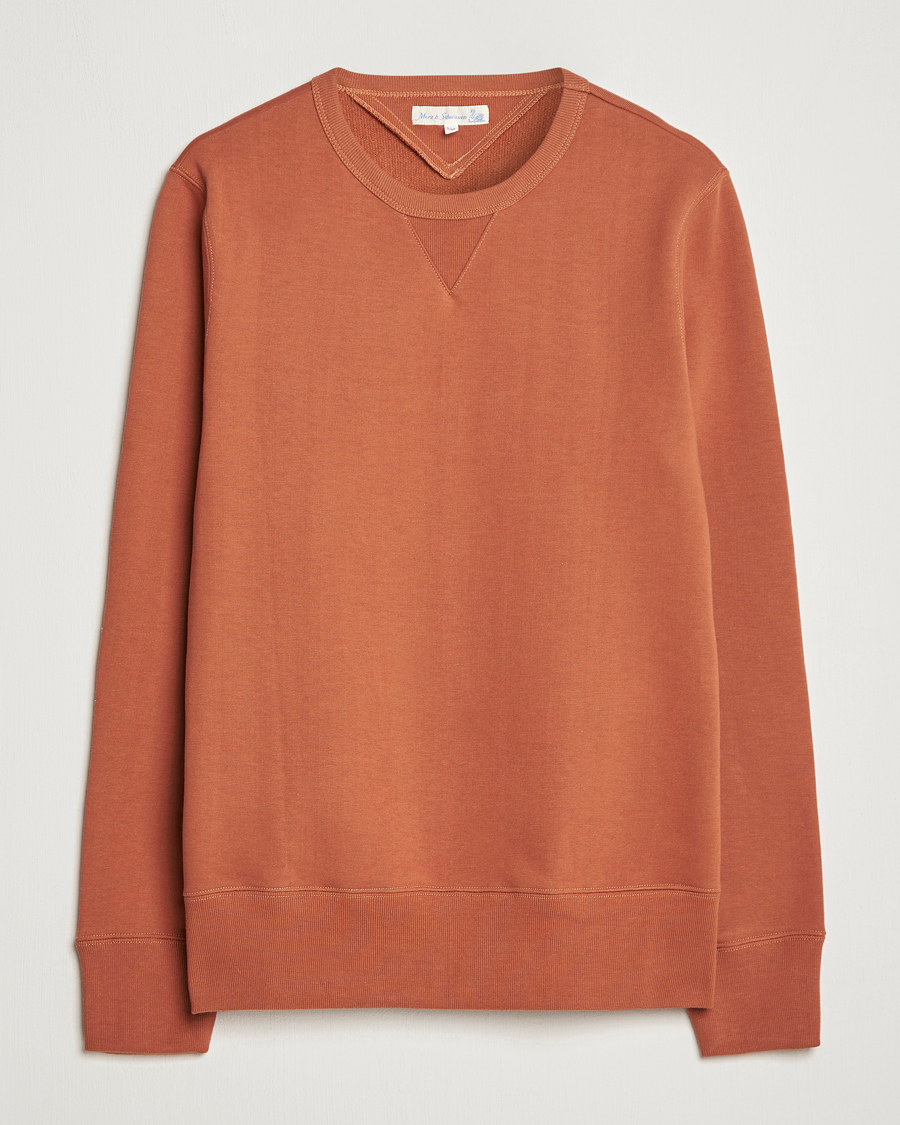 Herre | Trøjer | Merz b. Schwanen | Organic Cotton Crew Neck Sweat Sierra Red