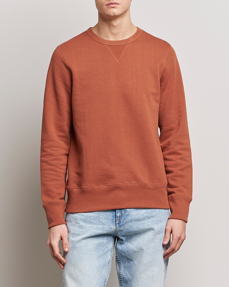 Herre | Trøjer | Merz b. Schwanen | Organic Cotton Crew Neck Sweat Sierra Red