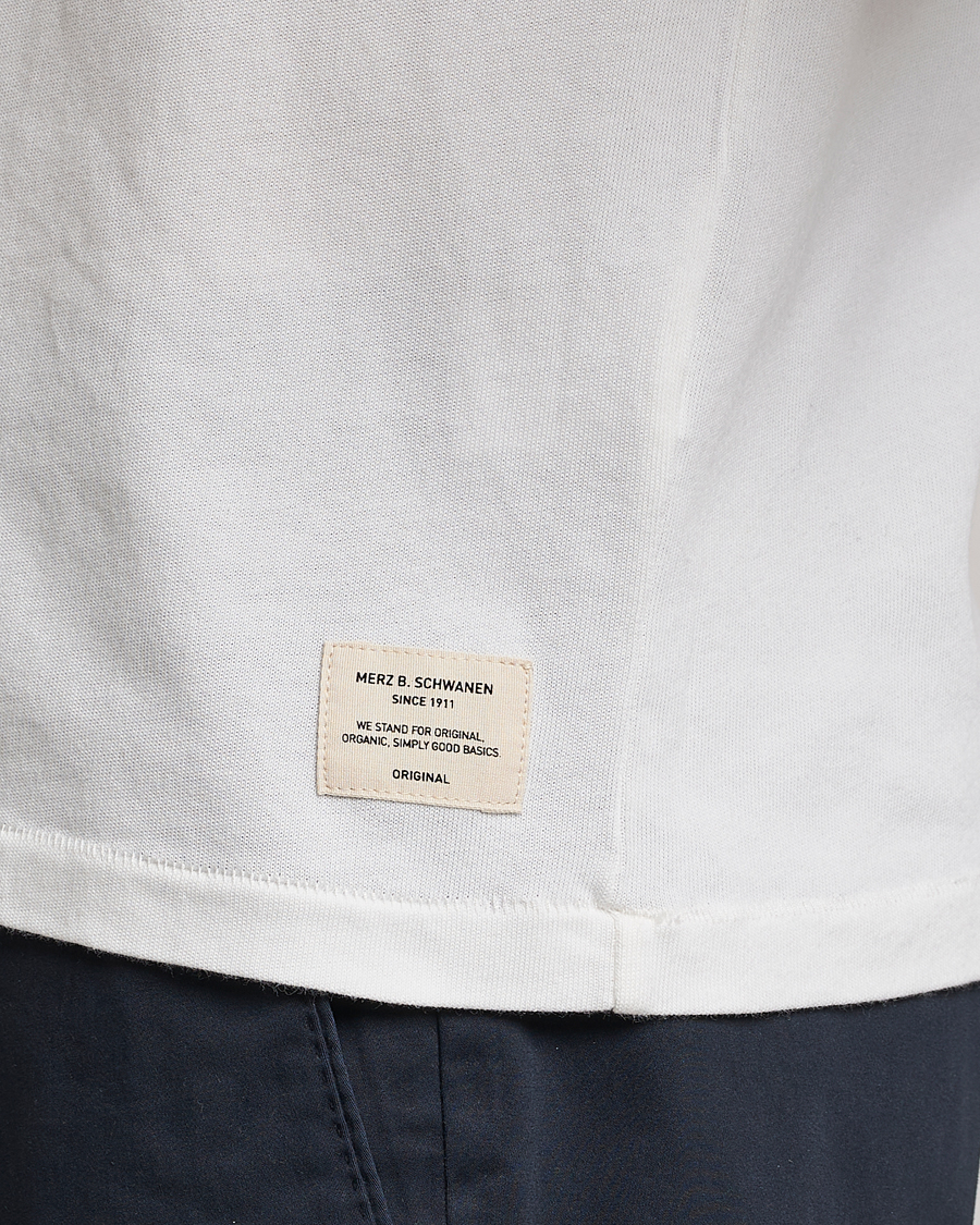 Herre | Polotrøjer | Merz b. Schwanen | Organic Cotton Washed Polo White