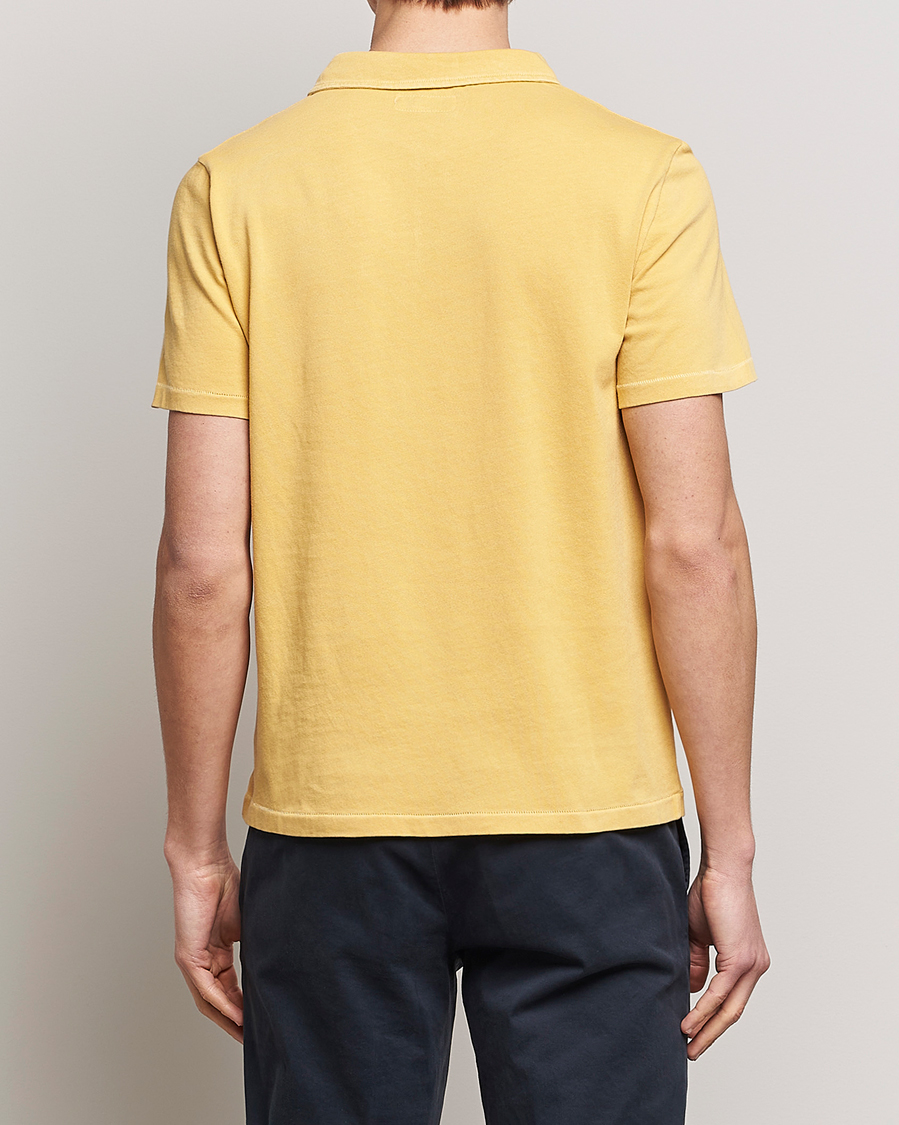 Herre | Polotrøjer | Merz b. Schwanen | Organic Cotton Washed Polo Sunshine Yellow