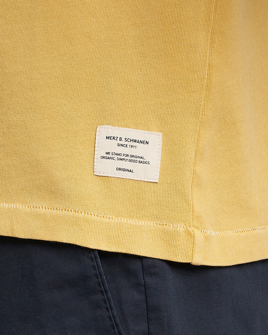 Herre | Polotrøjer | Merz b. Schwanen | Organic Cotton Washed Polo Sunshine Yellow