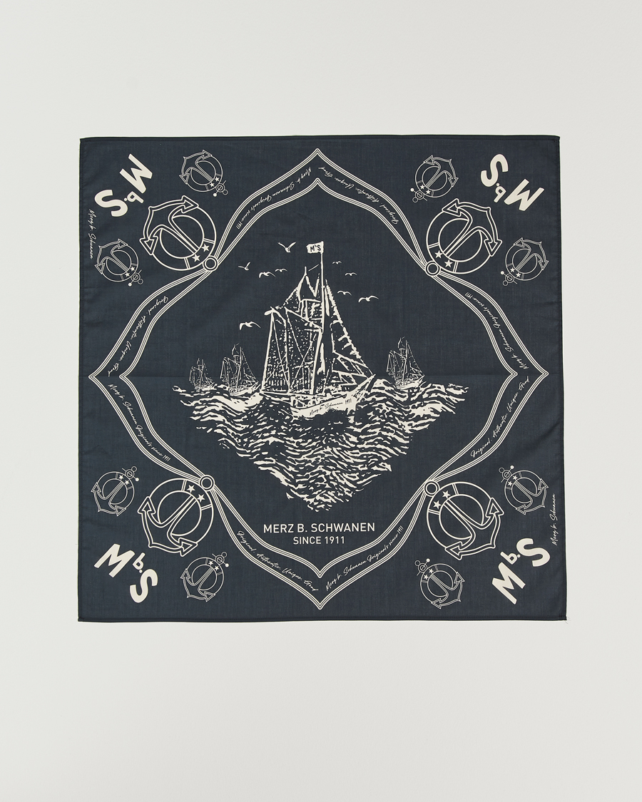 Herre | Tørklæde | Merz b. Schwanen | Merz b. SchwanenCotton BandanaCharcoal