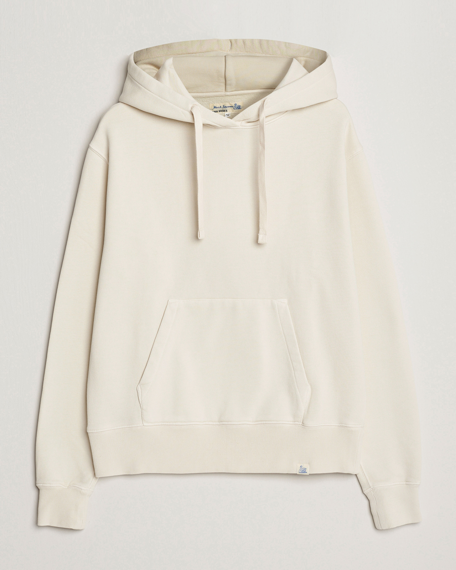 Herre | Trøjer | Merz b. Schwanen | Organic Cotton Washed Hoodie Oat