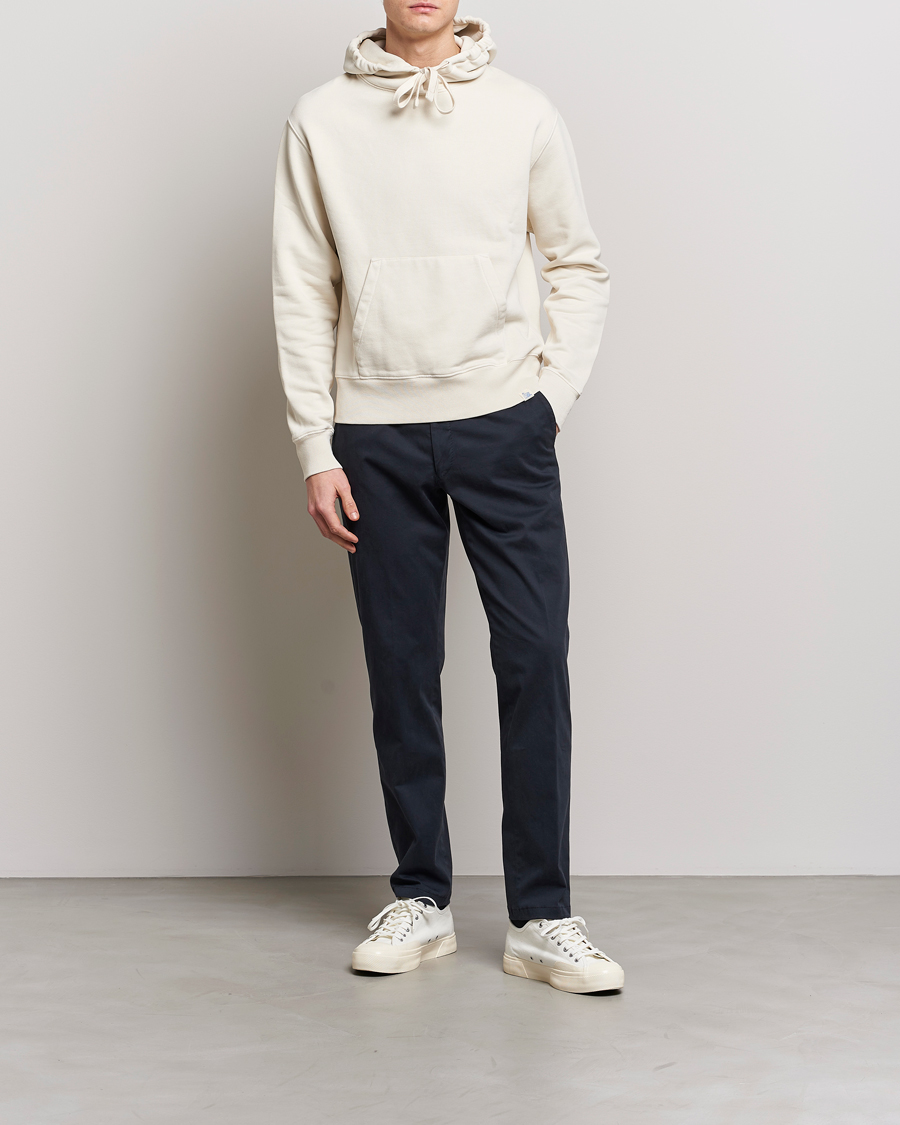 Herre | Trøjer | Merz b. Schwanen | Organic Cotton Washed Hoodie Oat