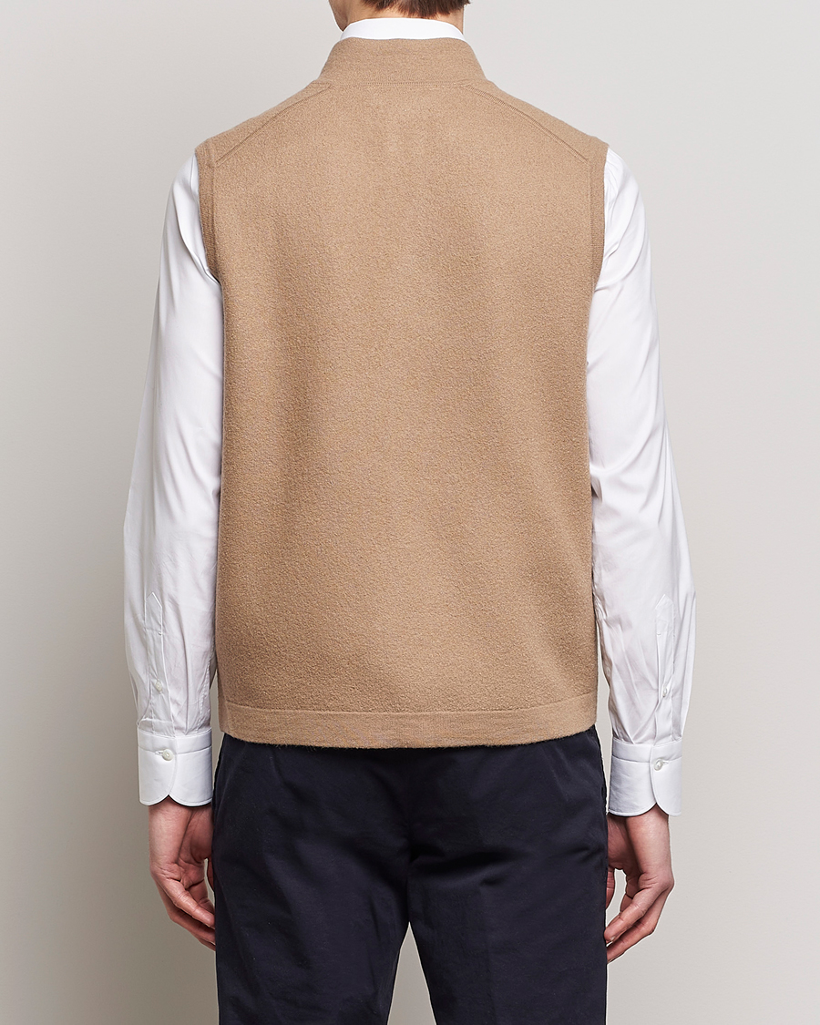 Herre | Veste | Morris Heritage | Pierre Boiled Wool Vest Camel
