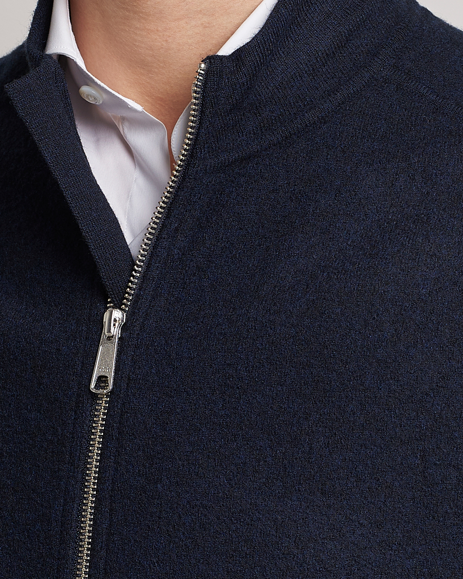 Herre | Veste | Morris Heritage | Pierre Boiled Wool Vest Navy