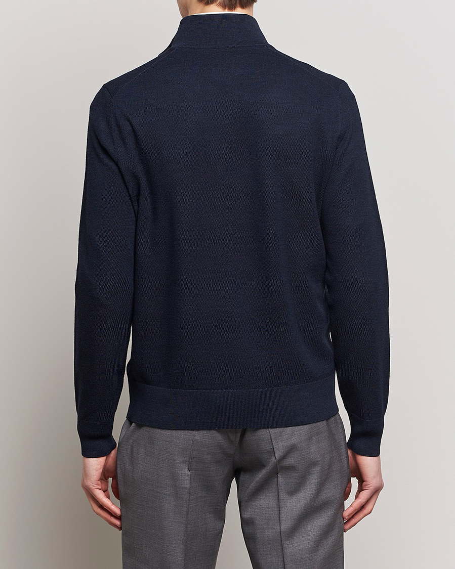 Herre | Trøjer | Morris Heritage | Alberto Merino Half Zip Navy