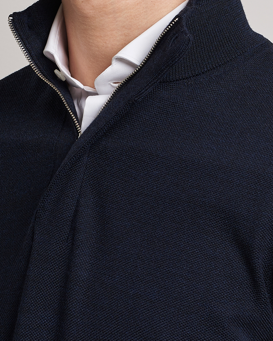 Herre | Trøjer | Morris Heritage | Alberto Merino Half Zip Navy