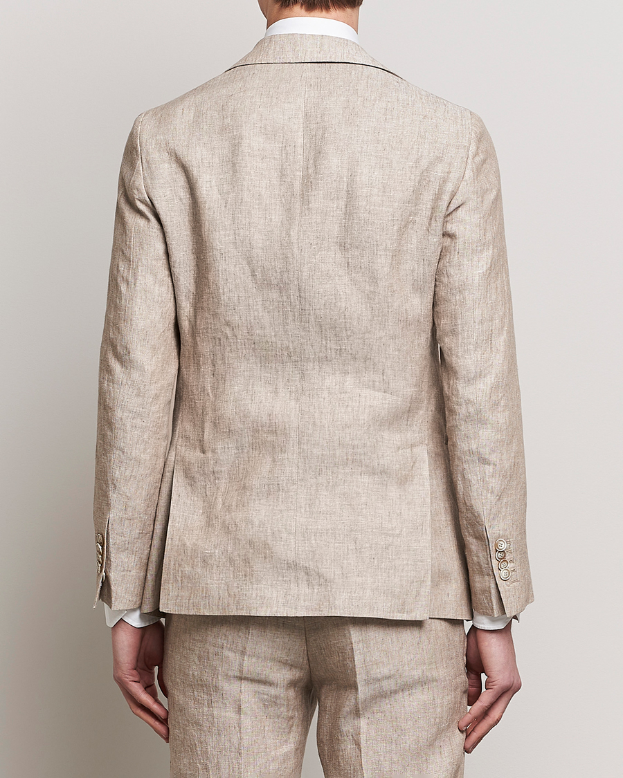 Herre | Blazere & jakker | Morris Heritage | Mike Patch Pocket Linen Suit Blazer Beige