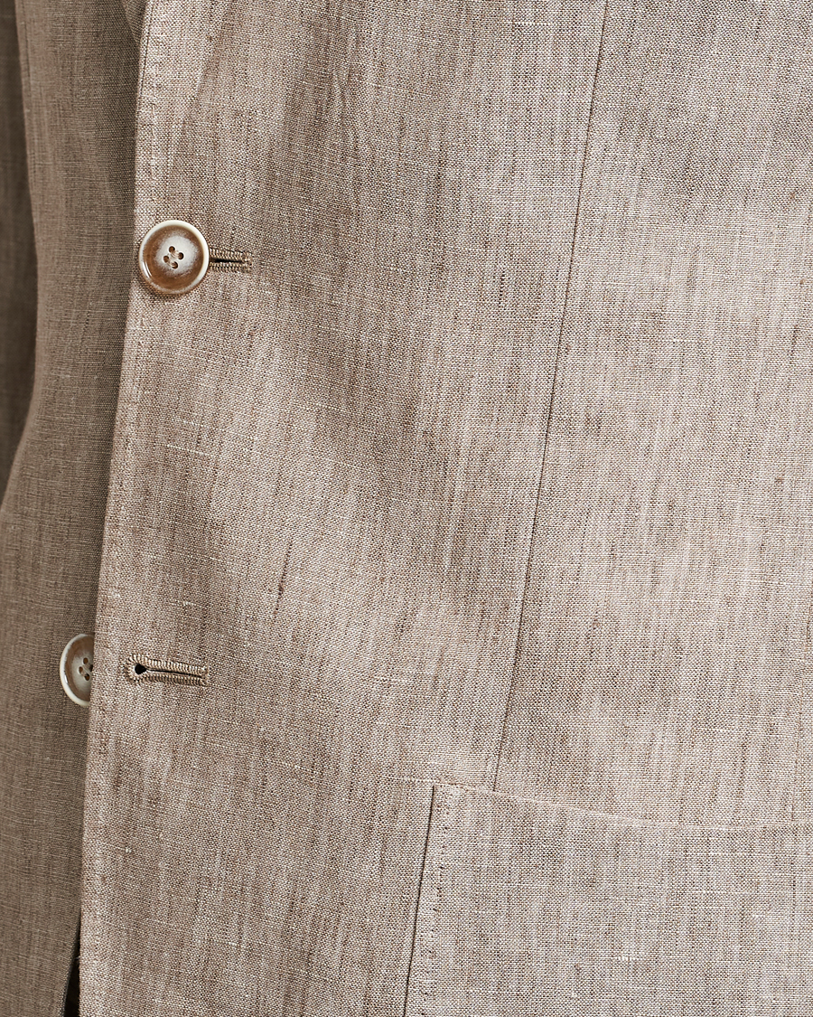 Herre | Blazere & jakker | Morris Heritage | Mike Patch Pocket Linen Suit Blazer Beige