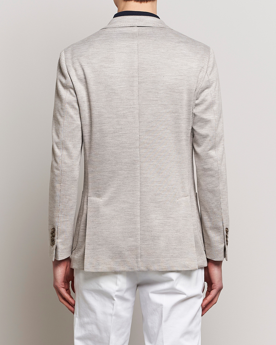 Herre | Blazere & jakker | Morris Heritage | Mike Dogtooth Jersey Blazer Beige