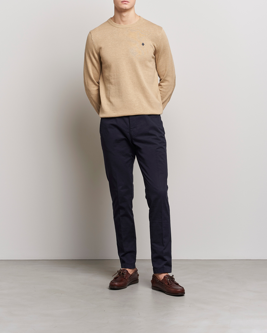 Herre | Trøjer | Morris | Harold Summer Crew Neck Camel