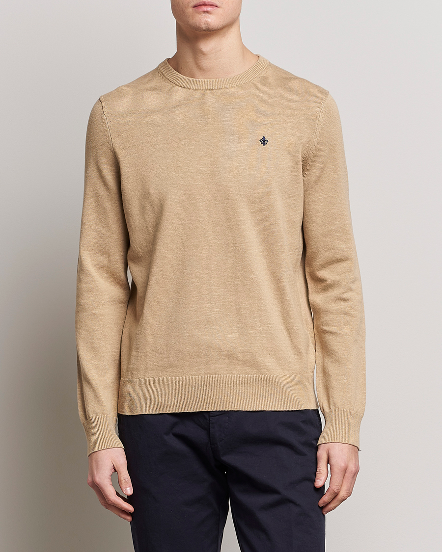 Herre | Pullovers med rund hals | Morris | Harold Summer Crew Neck Camel