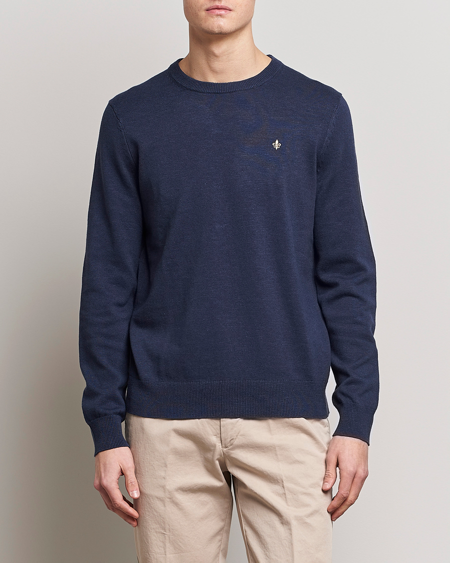 Herre | Pullovers med rund hals | Morris | Harold Summer Crew Neck Blue