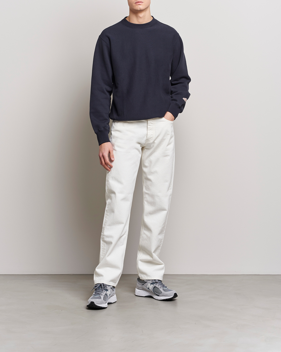 Herre |  | Nudie Jeans | Hasse Crew Neck Sweatshirt Navy