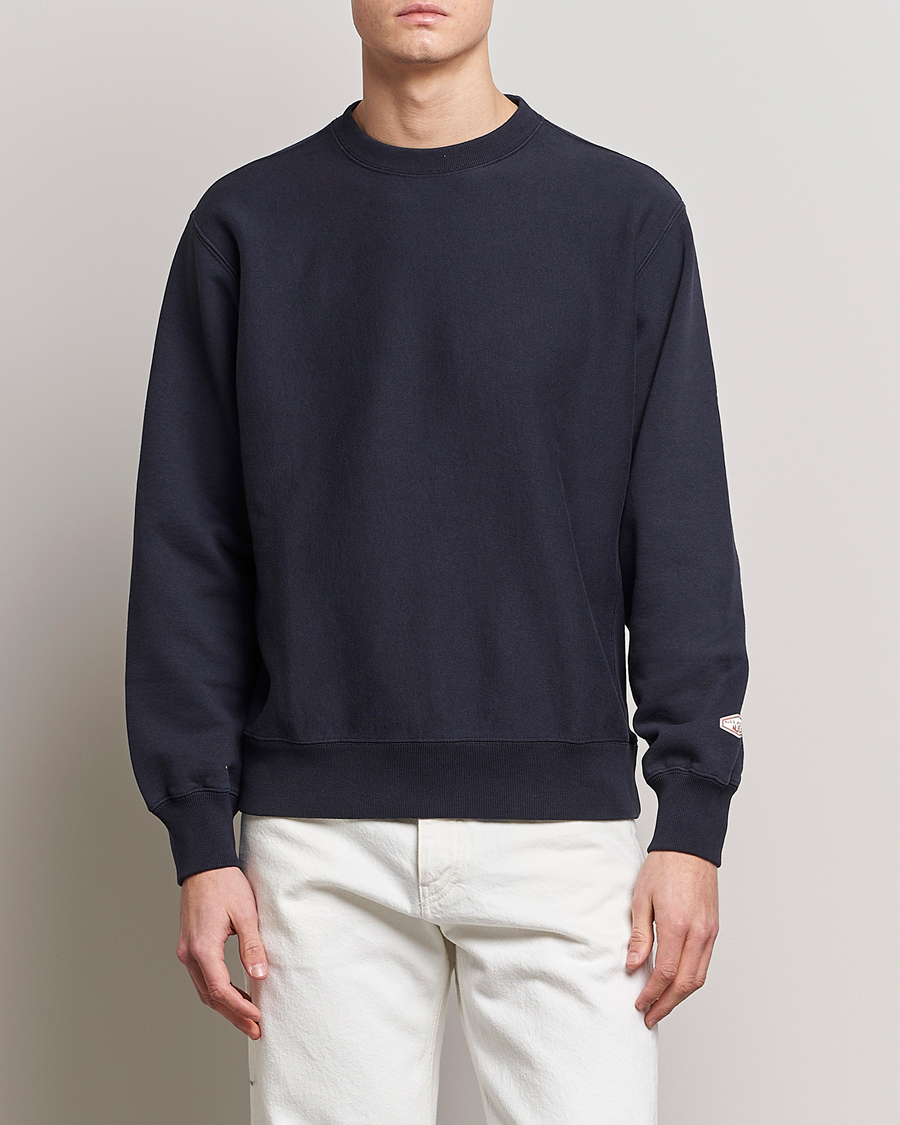 Herre | Tøj | Nudie Jeans | Hasse Crew Neck Sweatshirt Navy