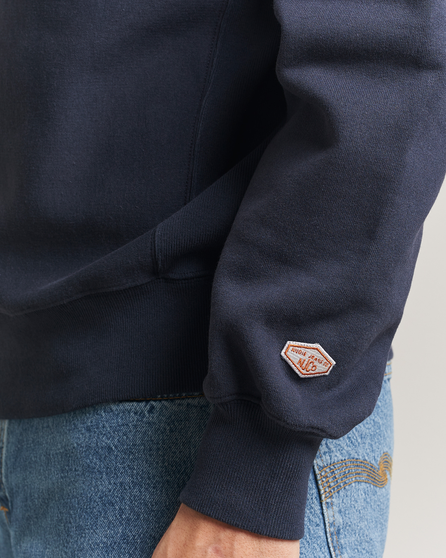 Herre | Trøjer | Nudie Jeans | Hasse Crew Neck Sweatshirt Navy