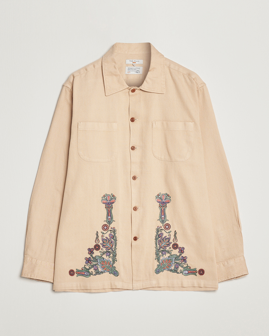 Herre | Skjorter | Nudie Jeans | Vincent Floral Overshirt Cream
