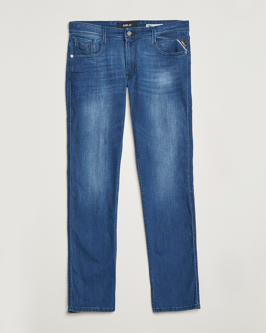 Herre | Jeans | Replay | Anbass Powerstretch Jeans Medium Blue