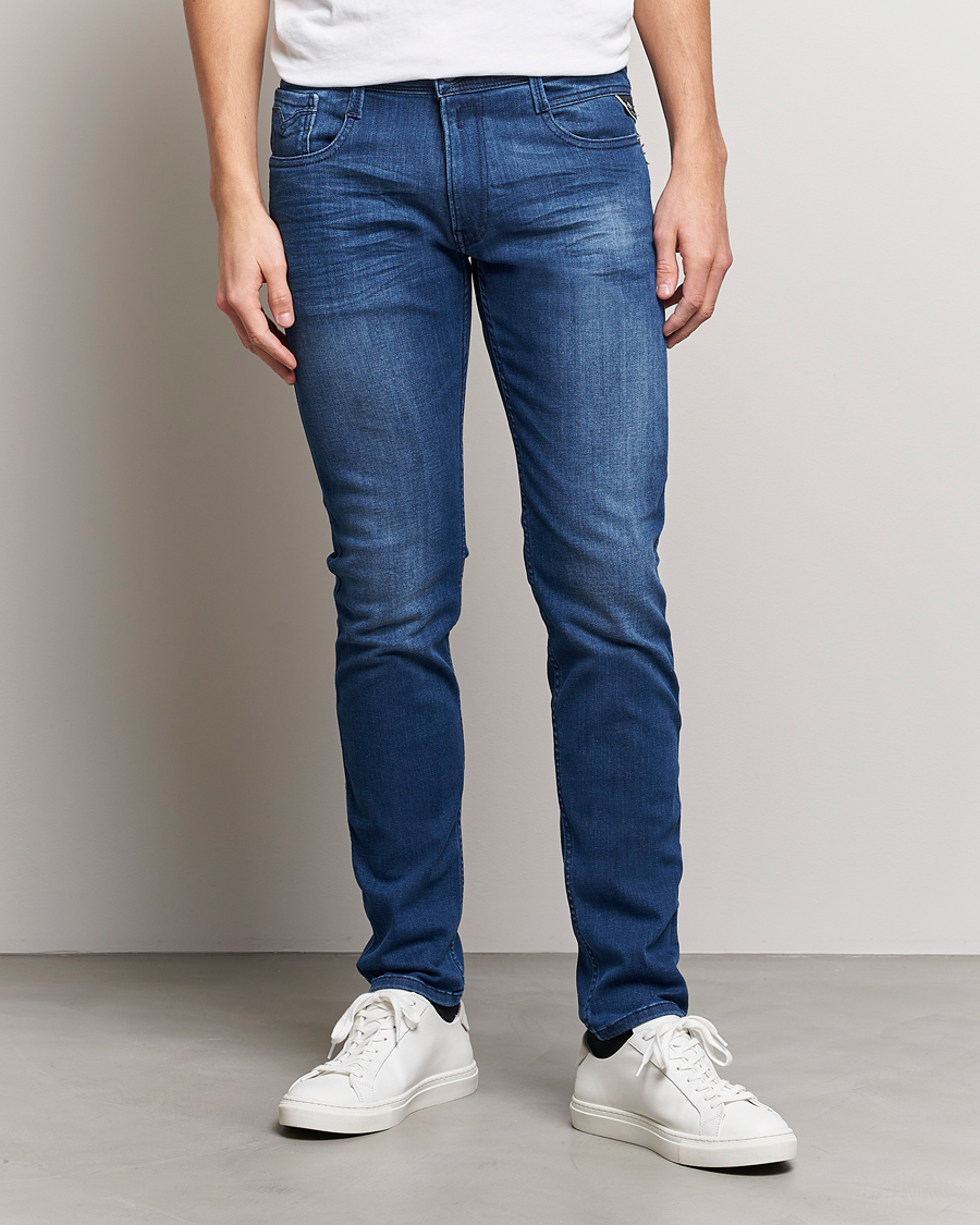 Herre | Jeans | Replay | Anbass Powerstretch Jeans Medium Blue