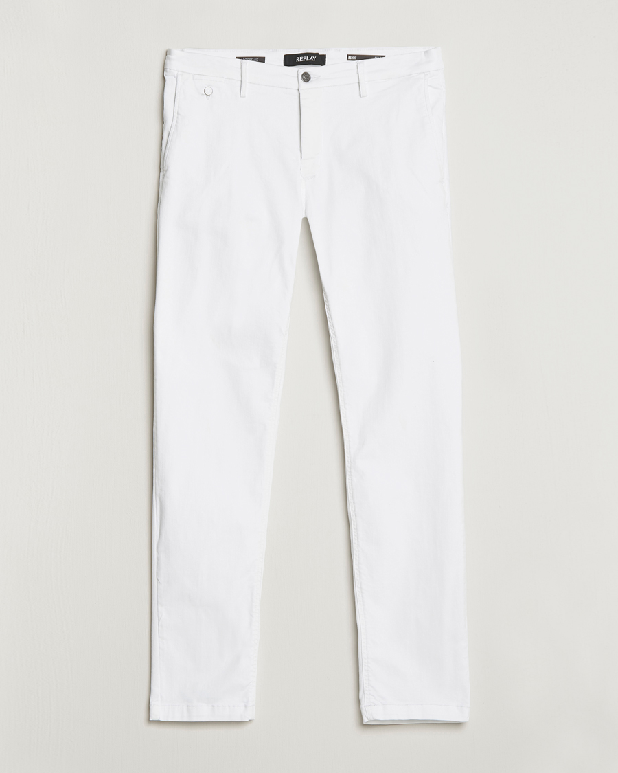 Herre | Bukser | Replay | Benni Hyperflex X-Lite Chinos White