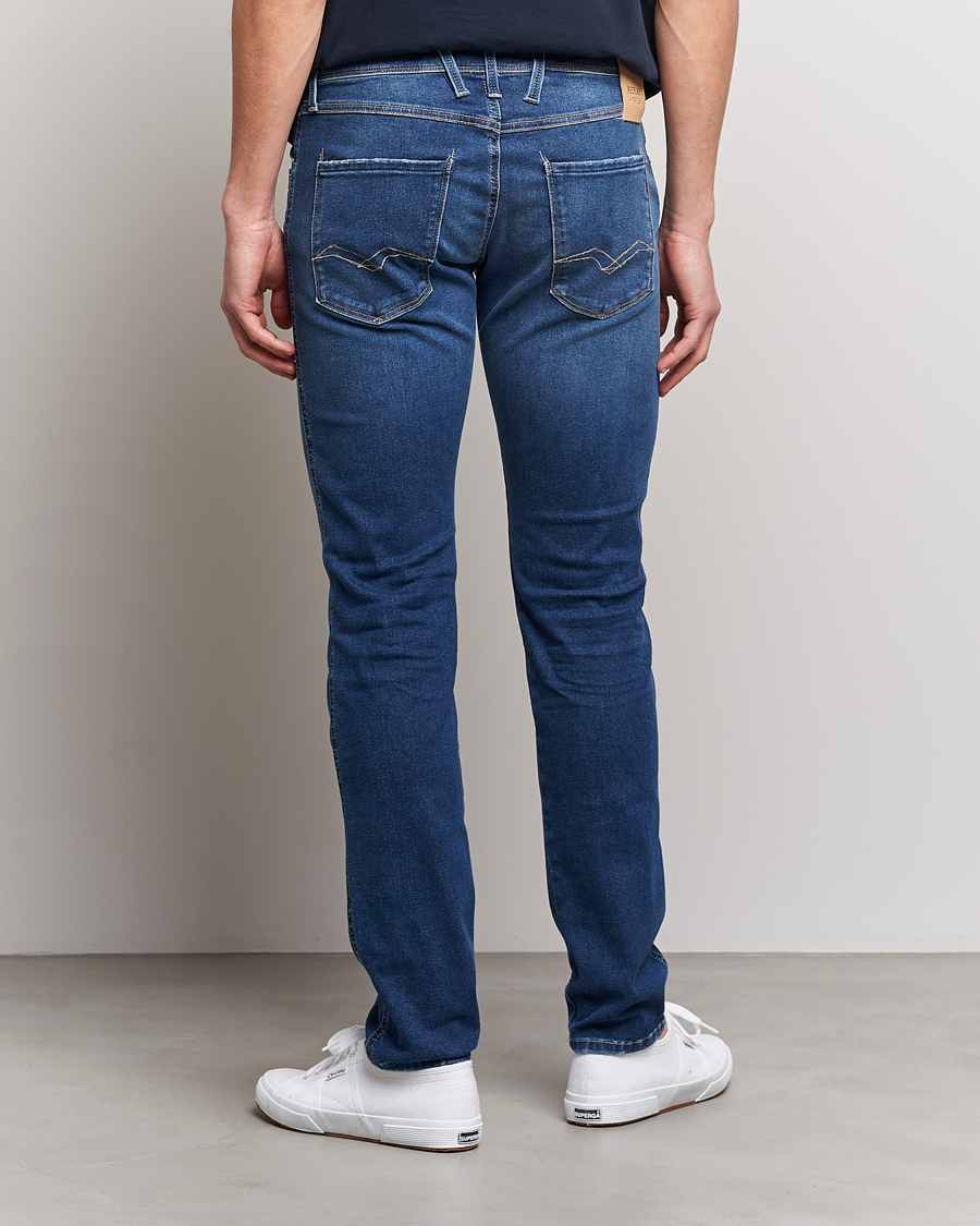 Herre | Jeans | Replay | Anbass Hyperflex Re-Used Jeans Dark Blue
