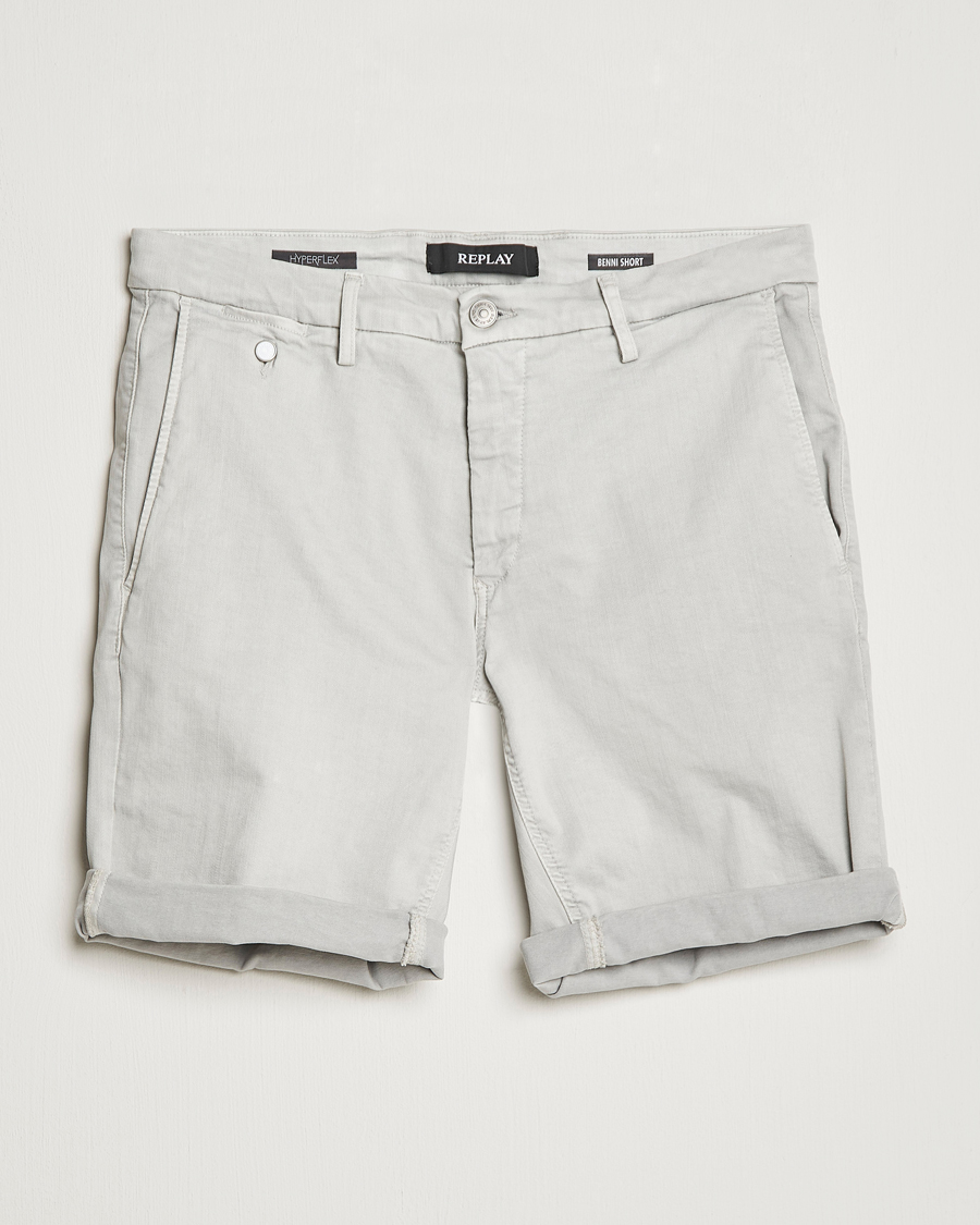 Herre | Shorts | Replay | Benni Hyperflex Shorts Chaulk Grey