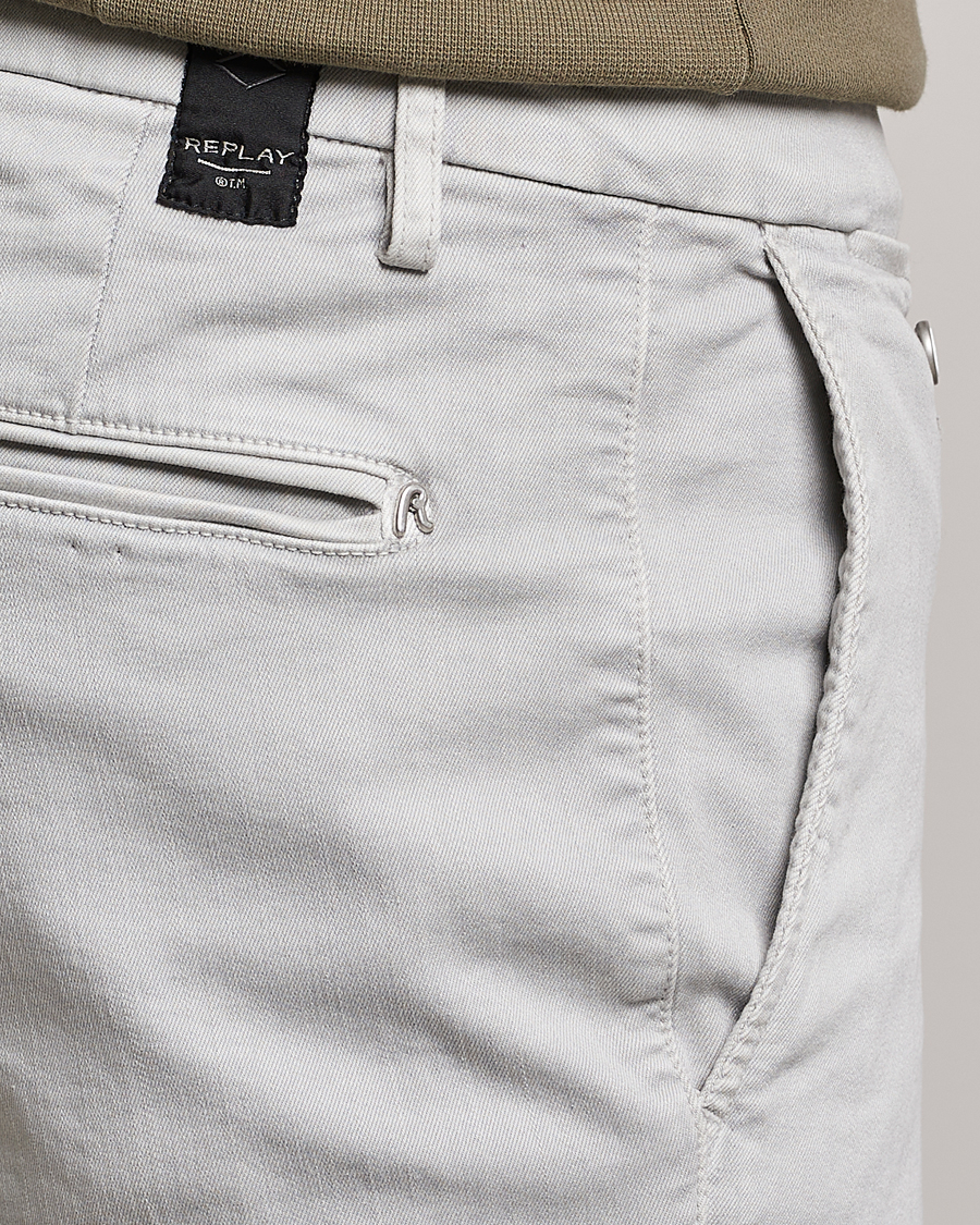 Herre | Shorts | Replay | Benni Hyperflex Shorts Chaulk Grey