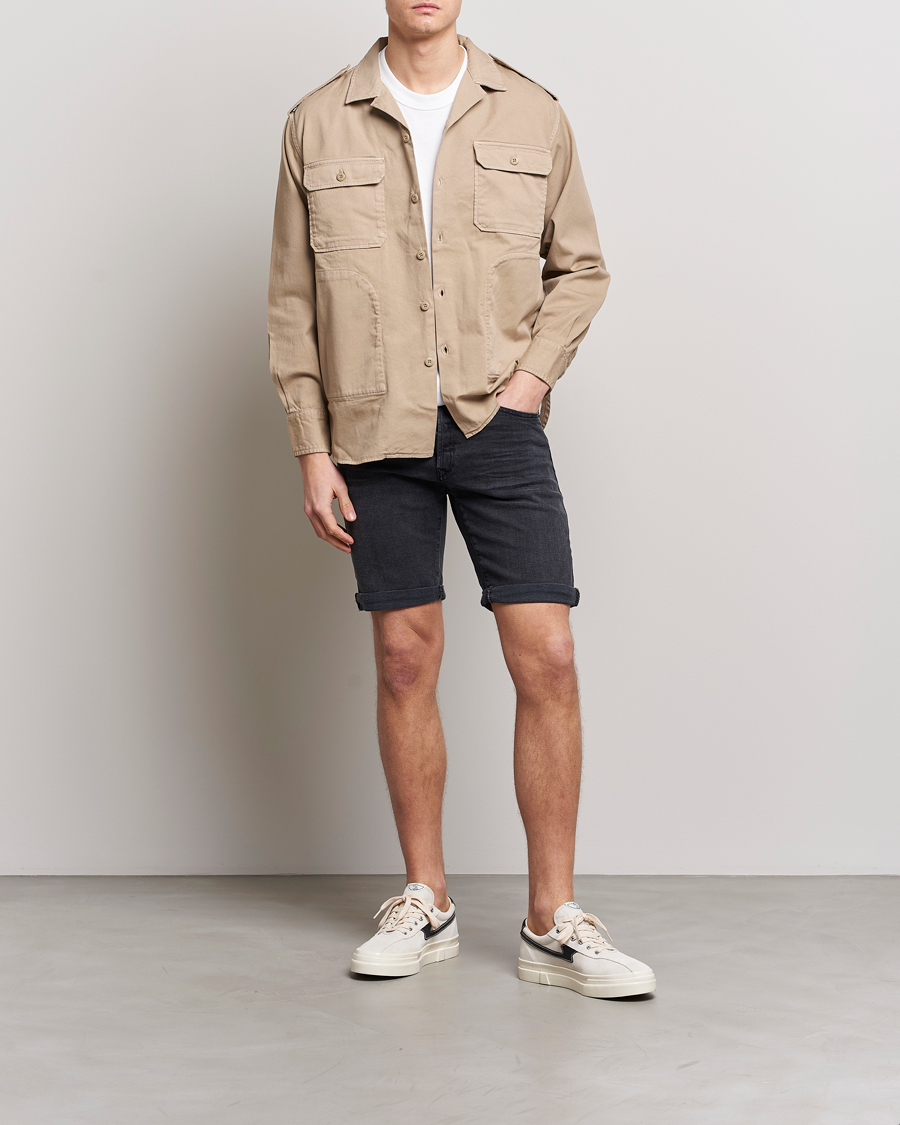 Herre | Shorts | Replay | RBJ901 Super Stretch Bio Denim Shorts Washed Black