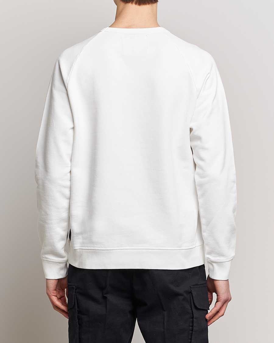Herre | Trøjer | Replay | Sartoriale Jersey Crew Neck Sweatshirt Chalk White