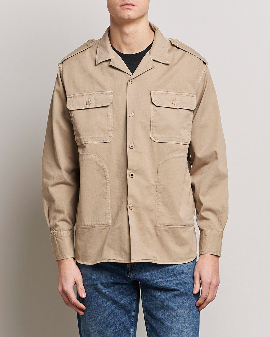 Herre | Skjorter | Replay | Sartoriale Safari Overshirt Sand