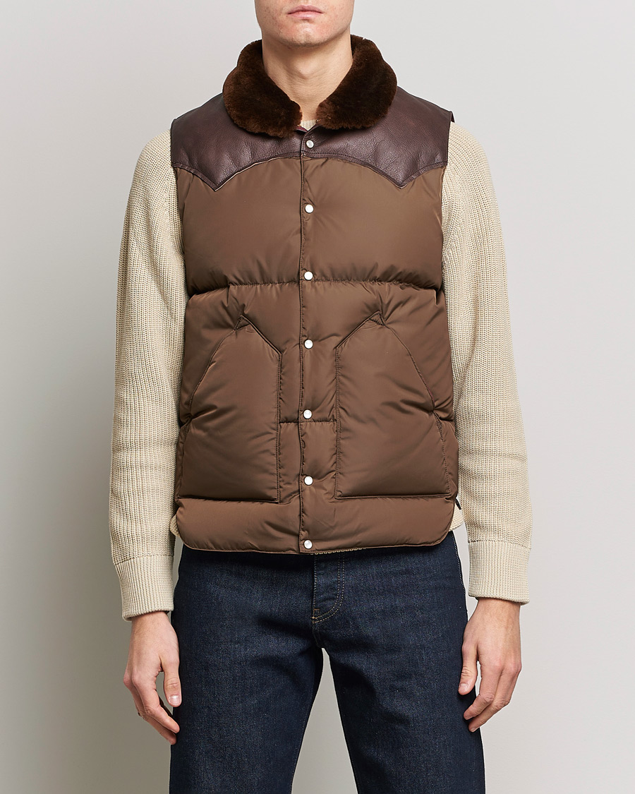 Herre | Japanese Department | Rocky Mountain Featherbed | Christy Vest Mocha Brown