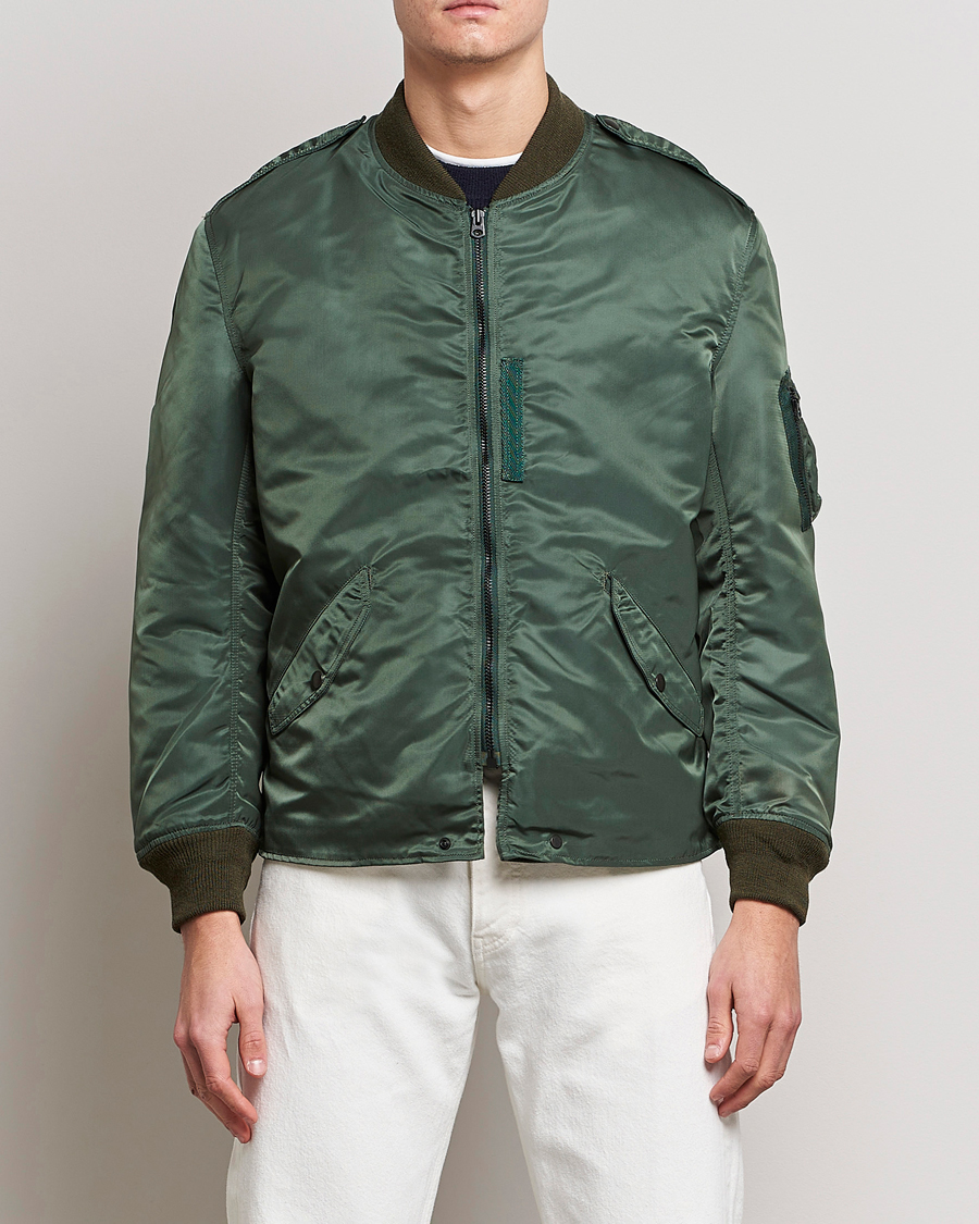 Herre | Bomberjakker | Rocky Mountain Featherbed | Nylon Bomber Jacket Olive