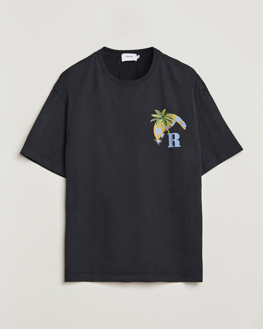 Herre | T-Shirts | Rhude | Moonlight Tropics T-Shirt Black