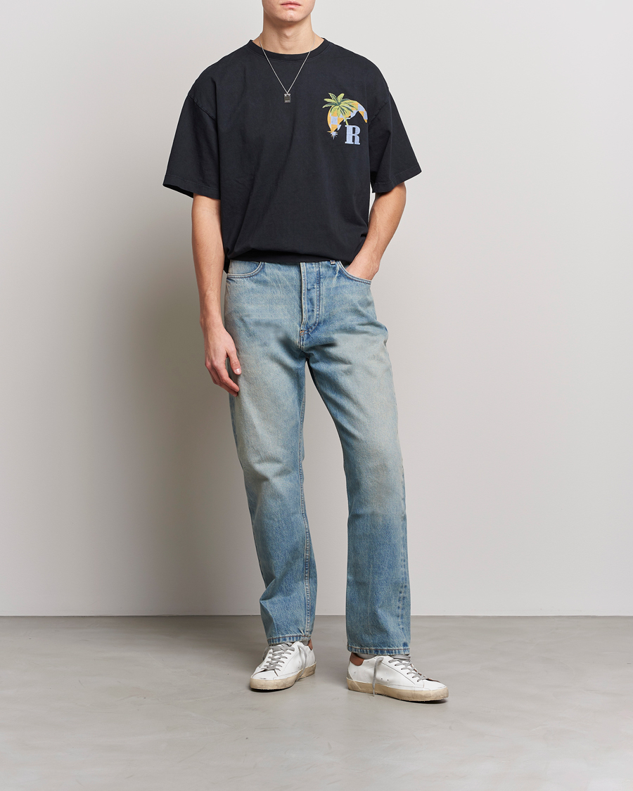 Herre | T-Shirts | Rhude | Moonlight Tropics T-Shirt Black