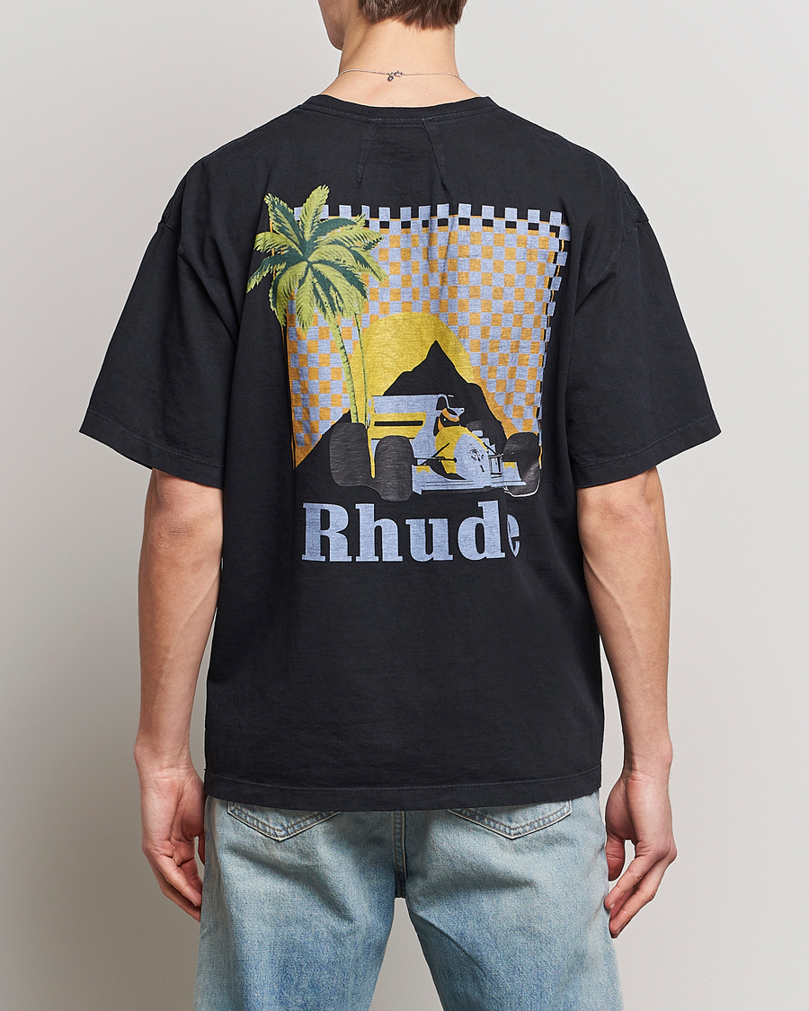 Herre | T-Shirts | Rhude | Moonlight Tropics T-Shirt Black