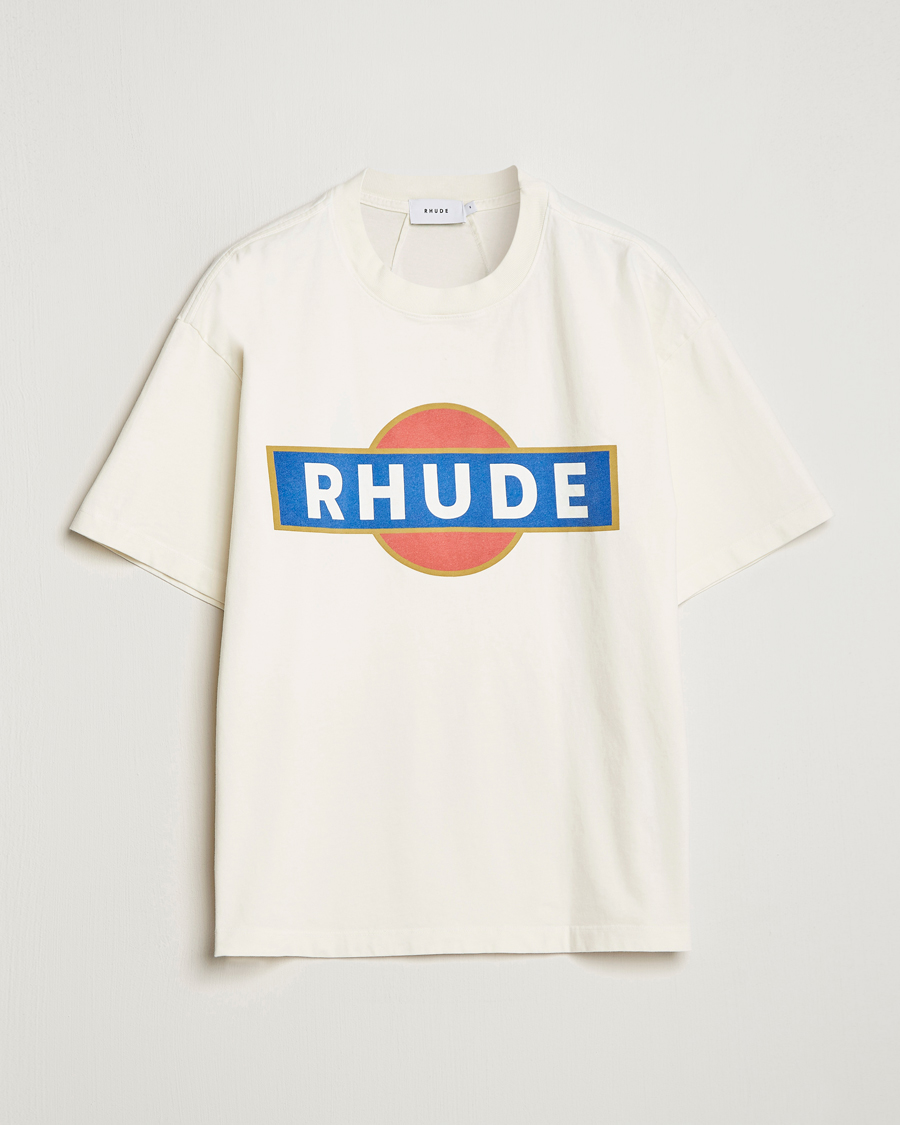 Herre | T-Shirts | Rhude | Vintage Racer T-Shirt White