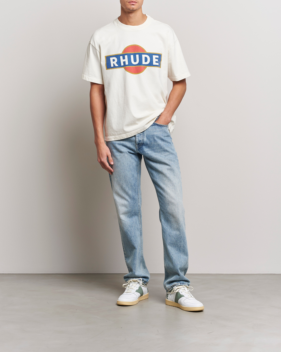 Herre | T-Shirts | Rhude | Vintage Racer T-Shirt White