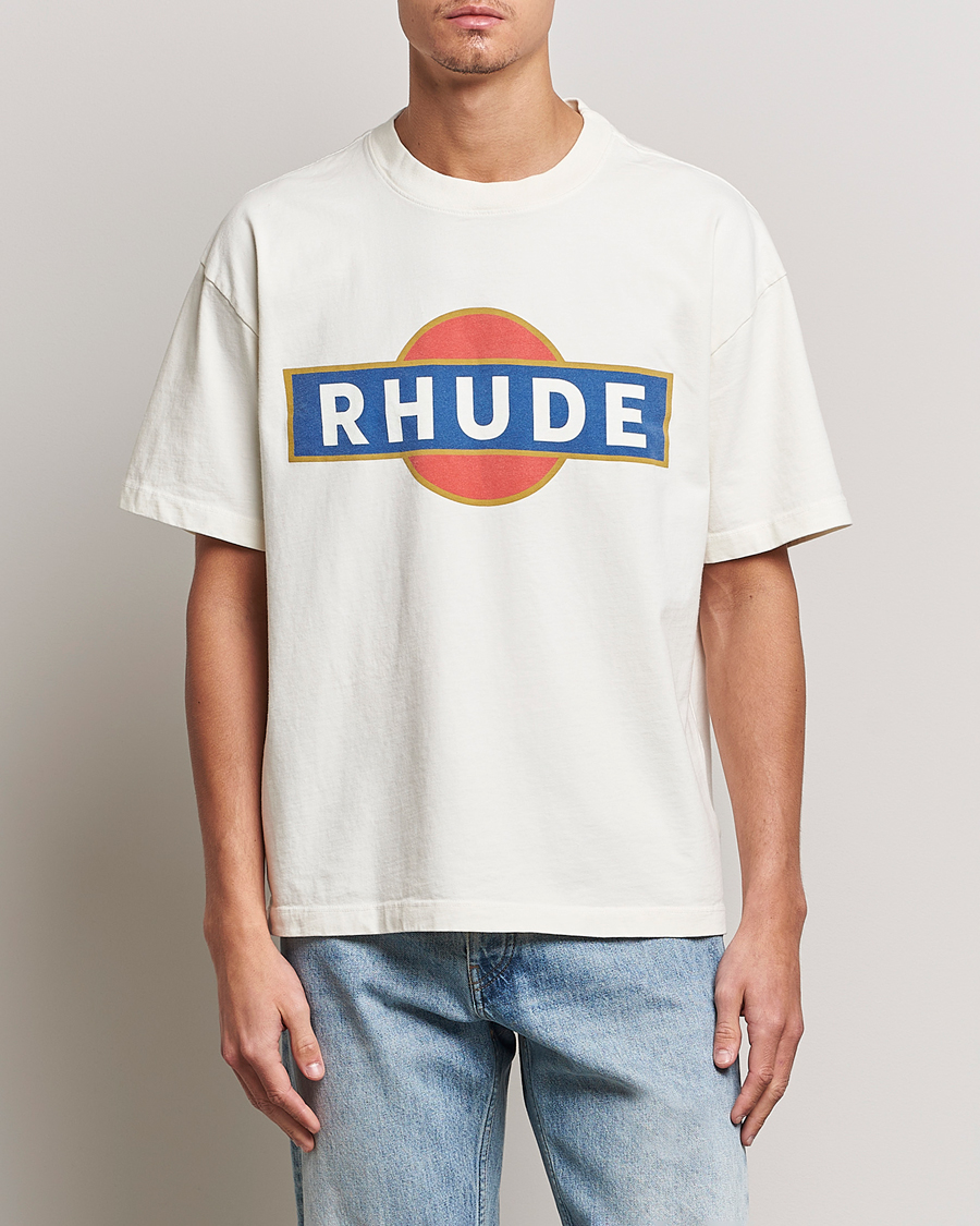 Herre | T-Shirts | Rhude | Vintage Racer T-Shirt White