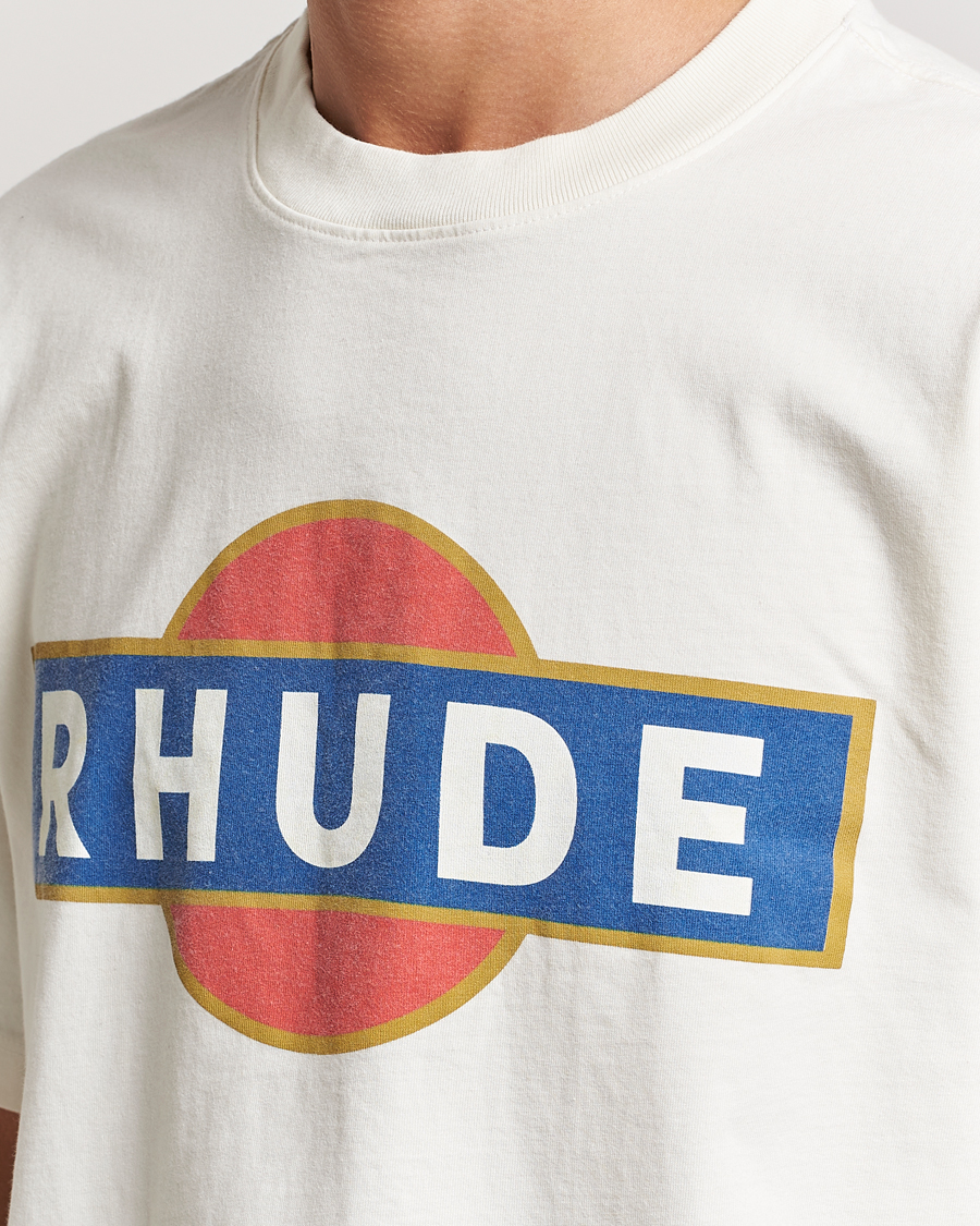 Herre | T-Shirts | Rhude | Vintage Racer T-Shirt White