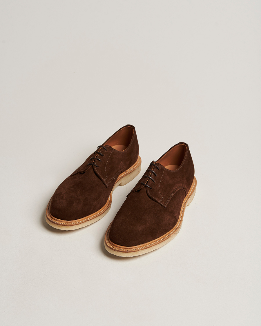 Herre | Derbys | Sanders | Archie Gibson Suede Derby Polo Snuff