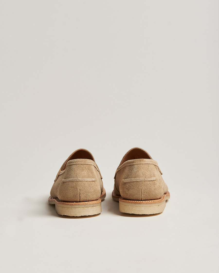 Herre | Sanders Edwin Unlined Suede Penny Loafer Milkshake | Sanders | Edwin Unlined Suede Penny Loafer Milkshake